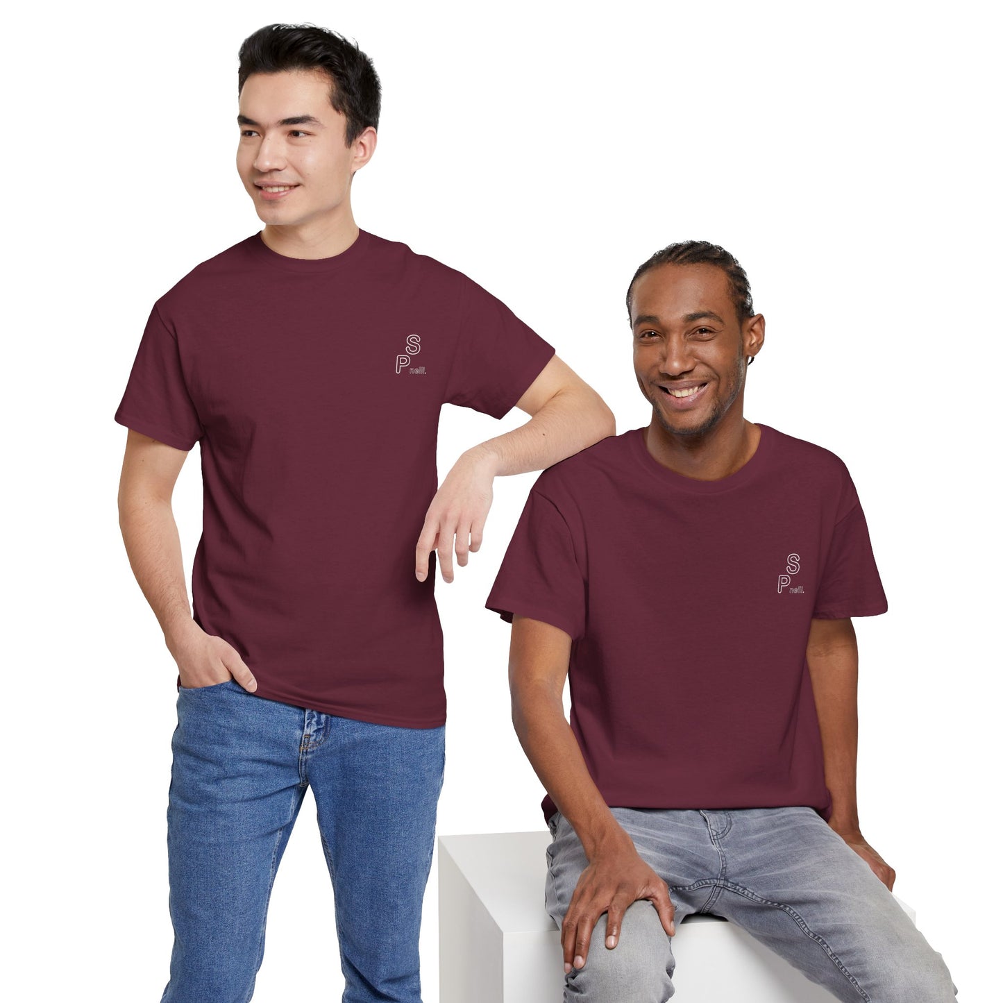 Simple Burgundy SP Tee