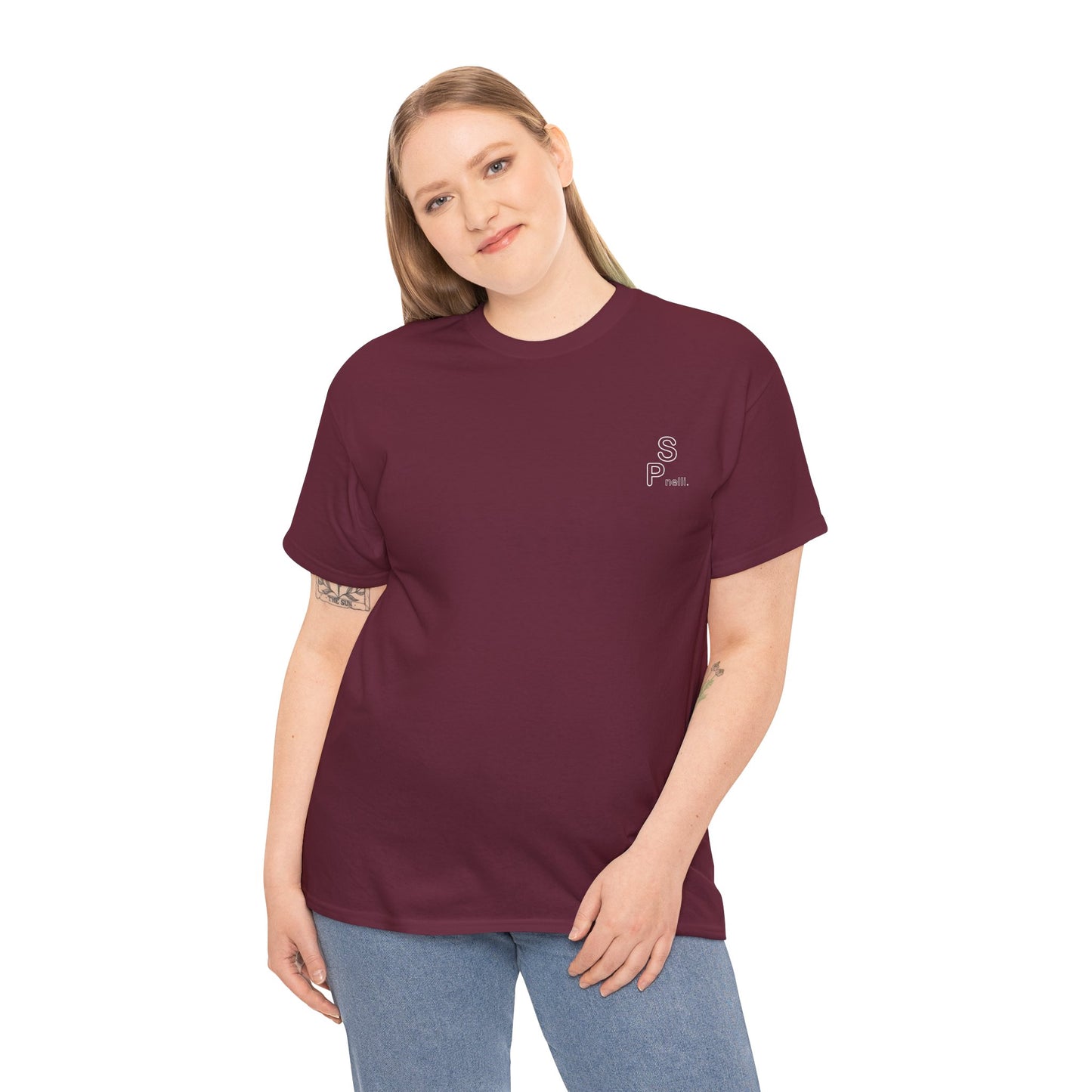 Simple Burgundy SP Tee